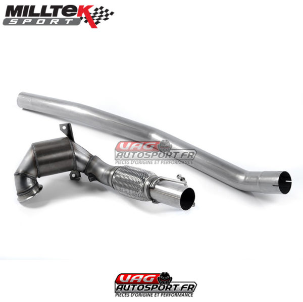 Downpipe avec Cata Sport - Skoda Octavia 5E vRS 2.0 TSI 220 245cv & SEAT Leon 5ST Cupra 280 290 - 2.0 TSI EA888 GEN3 - SSXSK018 - Milltek