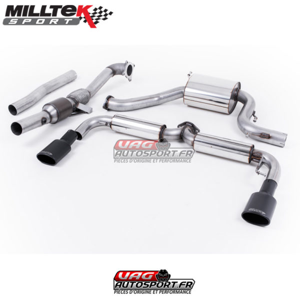 Ligne Complète - Cata Sport Hi-Flow HJS 200 CPSI - Race 76mm - VW Scirocco R (2009-2016) - SSXVW153 - Milltek