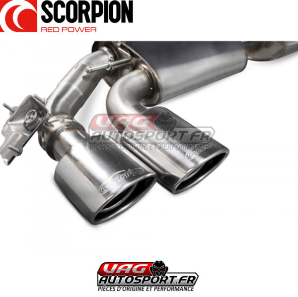 Ligne d'échappement après catalyseur en Inox pour AUDI TT S Mk3 (8S) 2.0 TSI GEN3 - SAU055 - Scorpion – Image 4