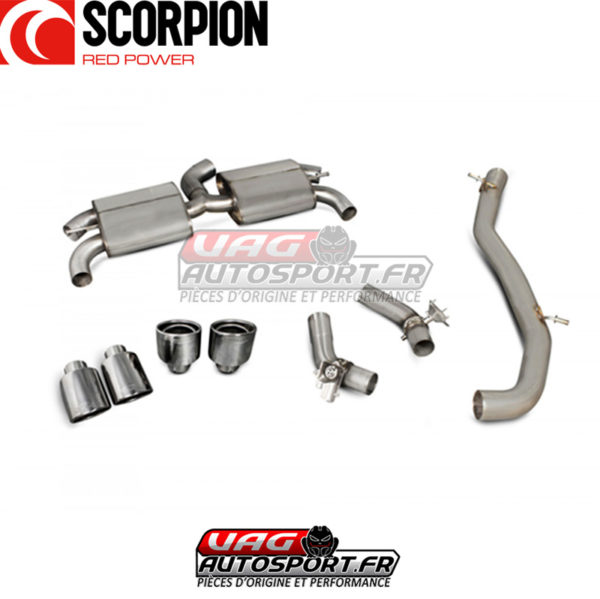 Demi-ligne / Cat-back - AUDI TT S Mk3 - SAUS055 - Scorpion – Image 4