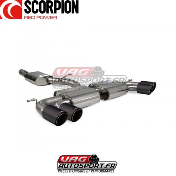 Demi-ligne / Cat-back Scorpion  VW Golf 7 R - SVW044CF - Scorpion