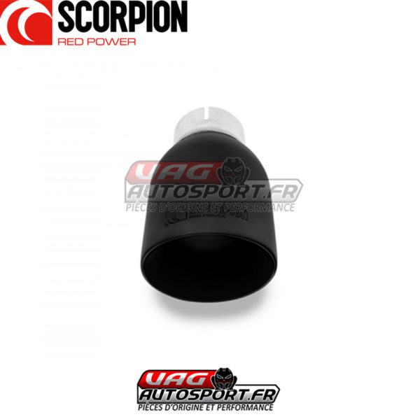 Demi-ligne avec silencieux sans valves et Black Ceramic Tailpipe - Audi S3 Saloon 8V.2 - SAU097C - Scorpion – Image 7