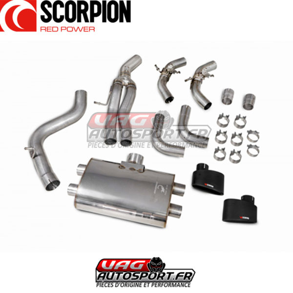 Cat-back INOX sans intermediaire avec valves - Audi TTRS MK3 8S - 2.5 TFSI EVO - SAUS081CF - Scorpion – Image 3