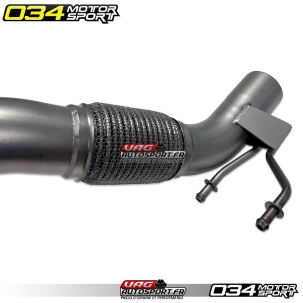 Downpipe Inox moulé 034Motorsport pour Audi A3/S3 8V et VW Golf R Mk7 - 2.0 TSI EA888.3 - 034-105-4041-AWD – Image 3