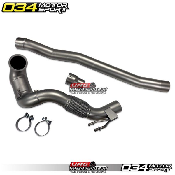 Downpipe Inox moulé 034Motorsport pour Audi A3/S3 8V et VW Golf R Mk7 - 2.0 TSI EA888.3 - 034-105-4041-AWD – Image 13