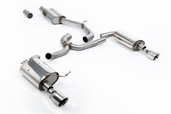 Ligne d'échappement avec intermédiaire pour VW GOLF MK7 1.8 TSI EA888.3 - 4 roues motrices - SSXVW752 - Milltek