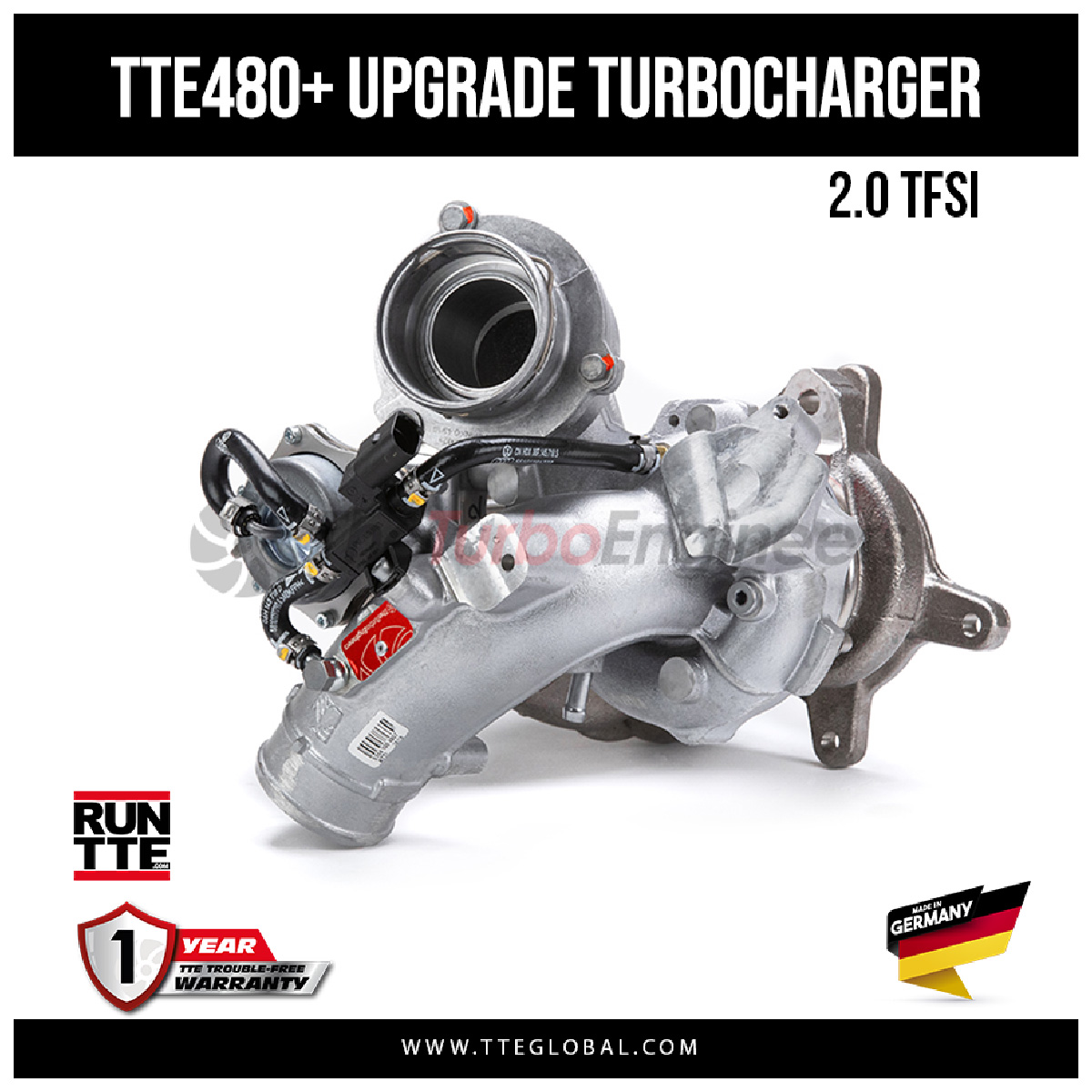 Turbo Hybride TTE480+ 5154 – VAG 2.0 TFSI EA113 – UPGRADE TURBOCHARGER – TTE