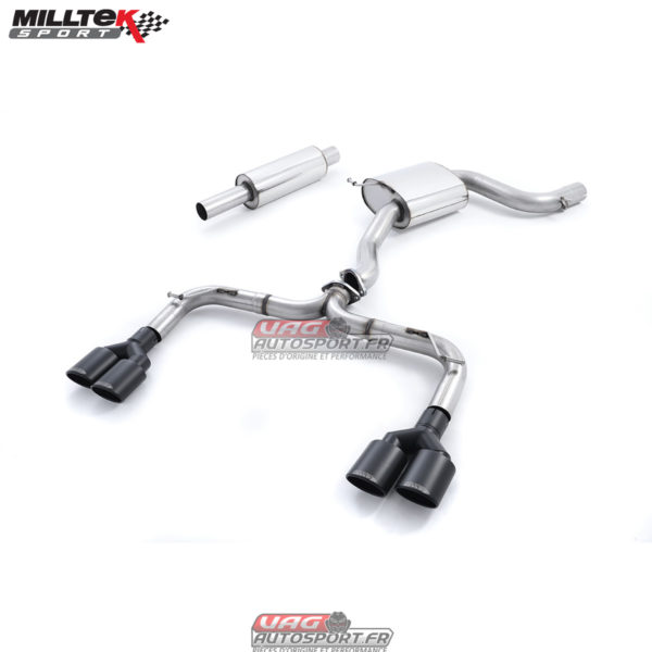 Demi-ligne Milltek- Look Golf 7 R -  VW Golf 7 GTi (GTi Performance Pack, Clubsport, Clubsport S) - 2.0 TSI EA888 GEN3 - SSXVW325