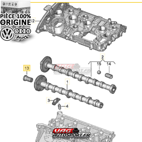 Electrovanne de distribution variable (N205) - 2.0 TSI EA888.2 - Pièce 100% origine Volkswagen / Audi – Image 2